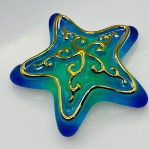 Glass Starfish Coastal Beach House Nautical Decor